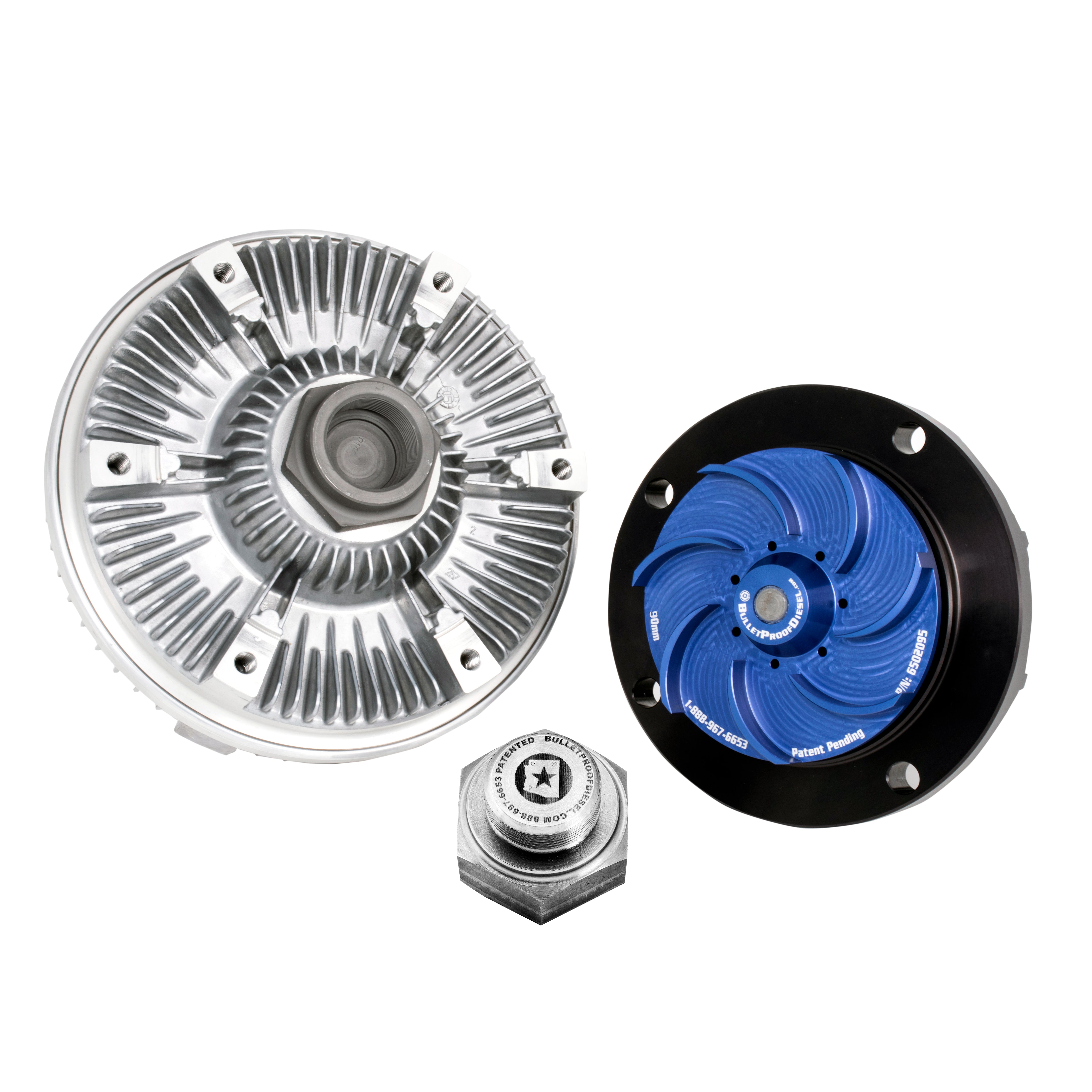 Bullet Proof Diesel Cooling System Upgrade Kit, Ford 6.0L Diesel, 90MM  Water Pump Impeller