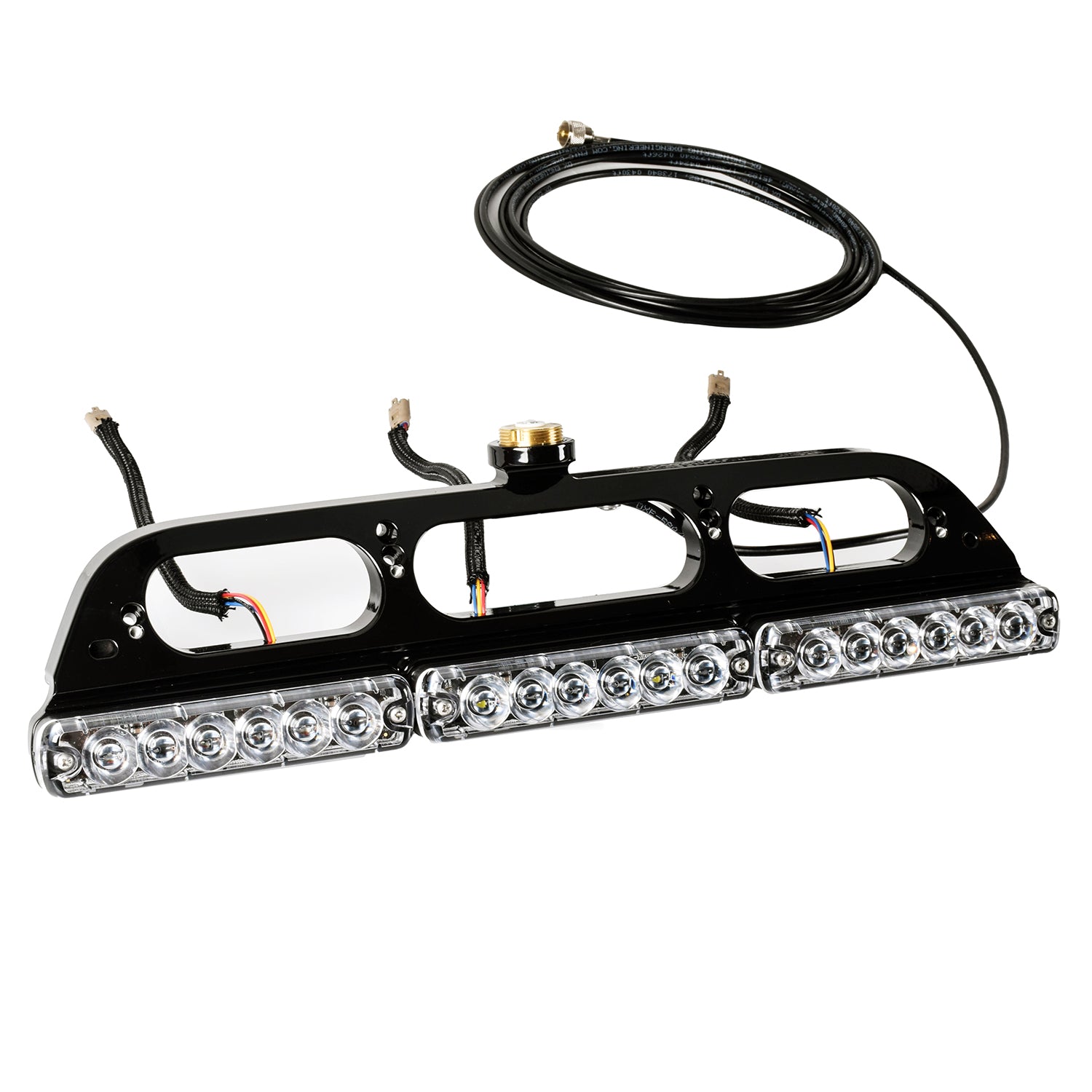 Third Brake Light Antenna Mount - 2015-2025 Ford F150 - With Tomar LED Lights