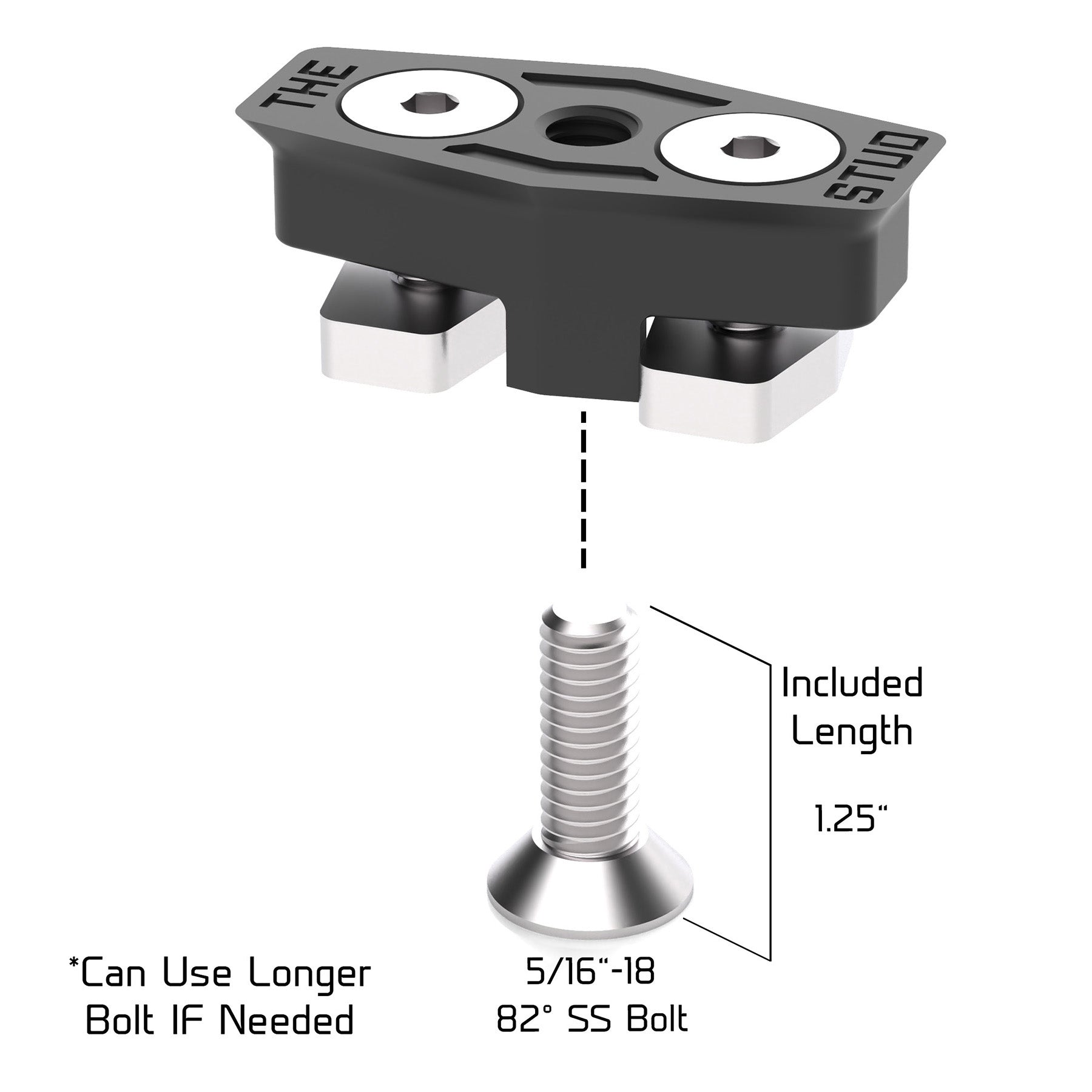 "The Stud" Solid Mount LinQ Tie Down Anchor System for Can-Am X3