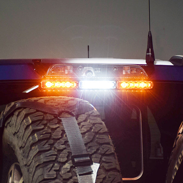 Third Brake Light DUAL Antenna Mount - 2019-2025 Ford Ranger - With Tomar LED Lights