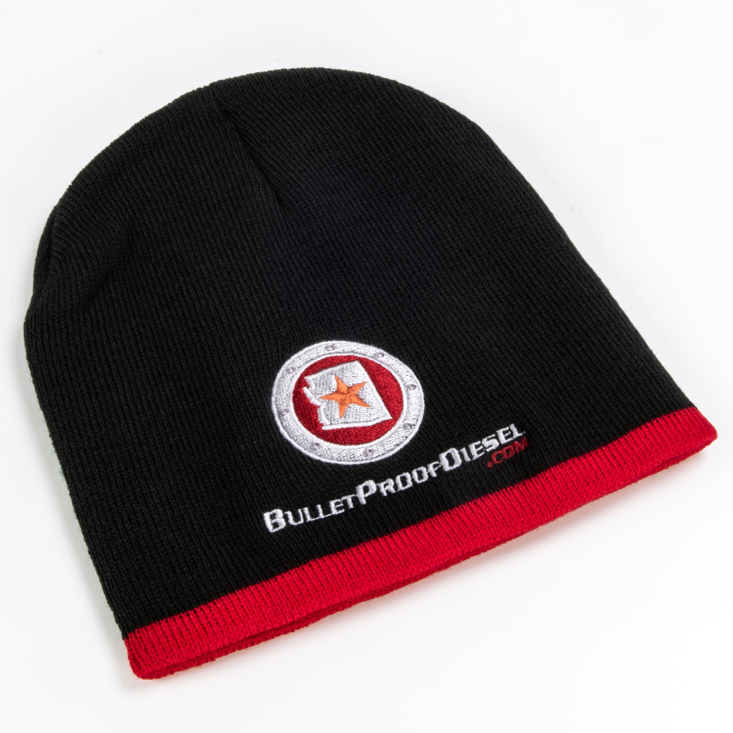 BPD Beanie Cap Black with Red Trim