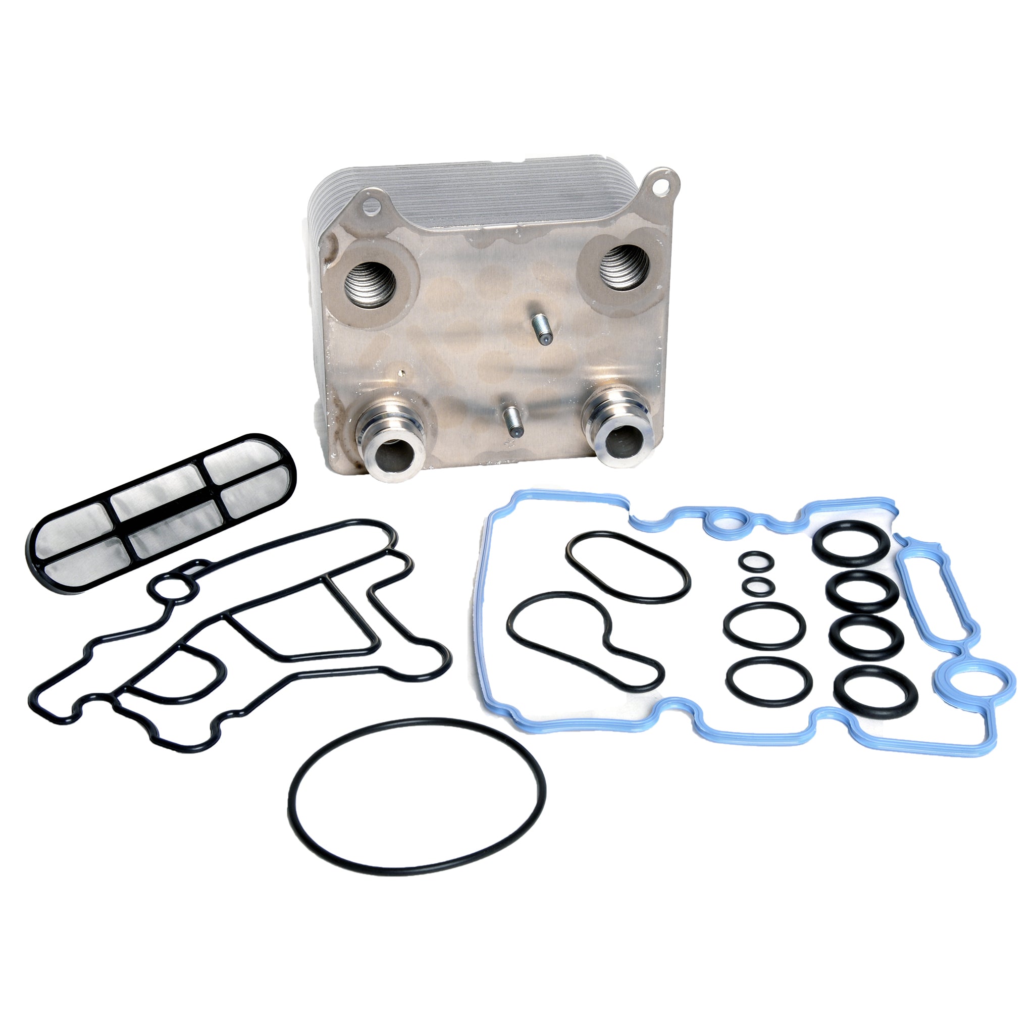 Engine Oil Cooler, Ford 6.0L Diesel, Includes Filter Screen, 3C3Z-6A642-CA