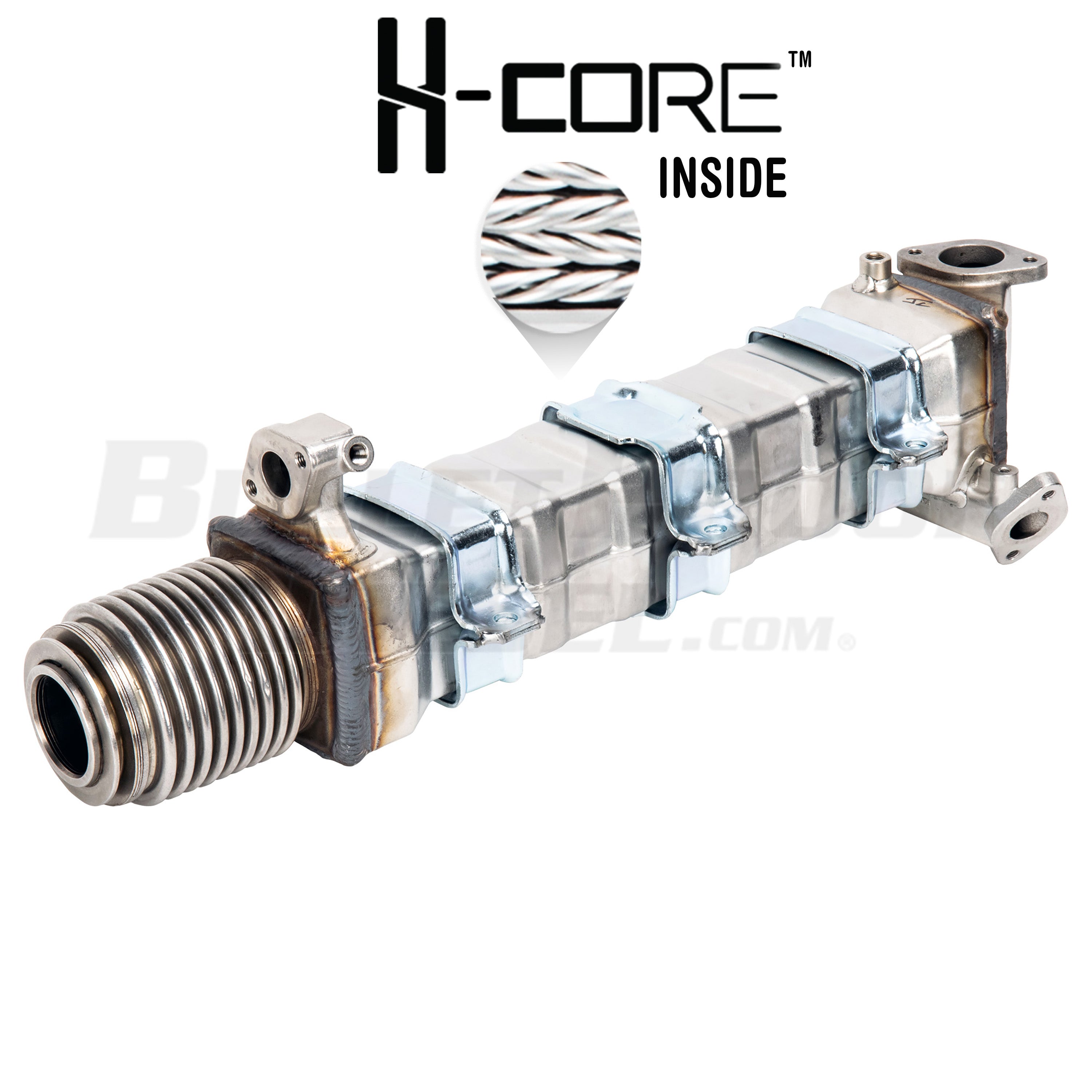 BulletProof EGR Cooler, Cummins Vertical (New Style) - ISL, ISC, QSL & L9 / Paccar PX-8 & PX-9