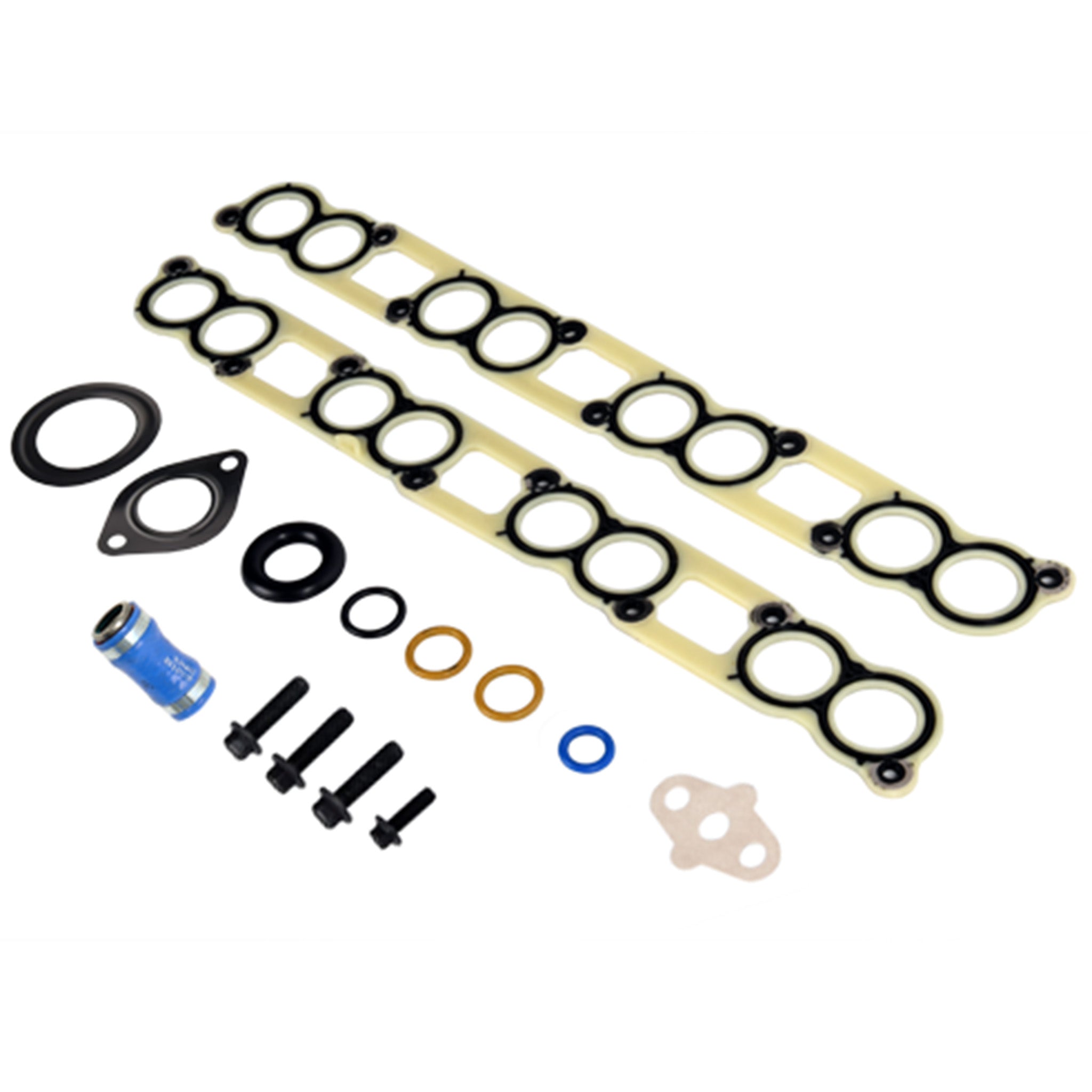 6.0L Ford EGR Cooler Gasket Set, Complete With Blue Hose