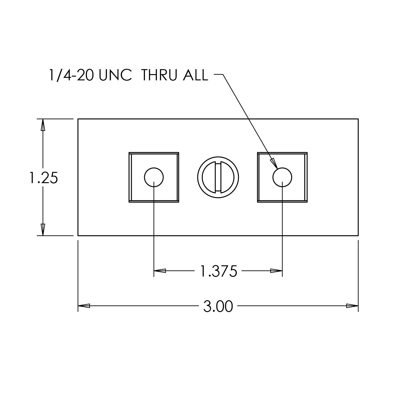 E-Track and A-Track Bolt-Down Fitting, 1/4-20 HandEtrack,
