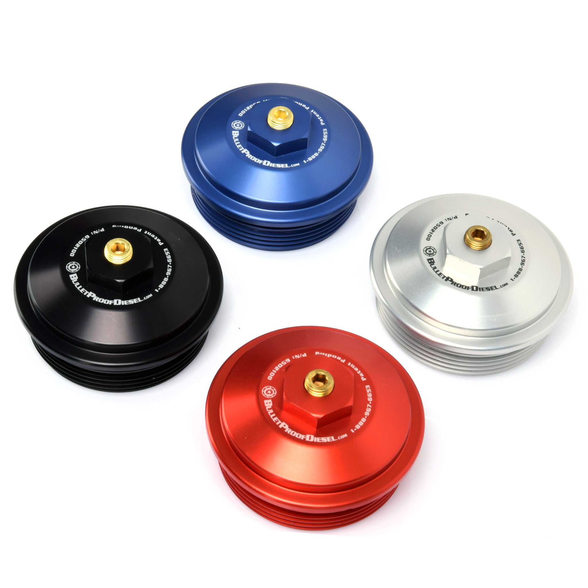 2003 2004 2005 2006 2007 Threaded MPT Port, Upgraded blue, black, red, natural, clear Fuel Filter Cap - Ford 6.0L - Power Stroke Diesel