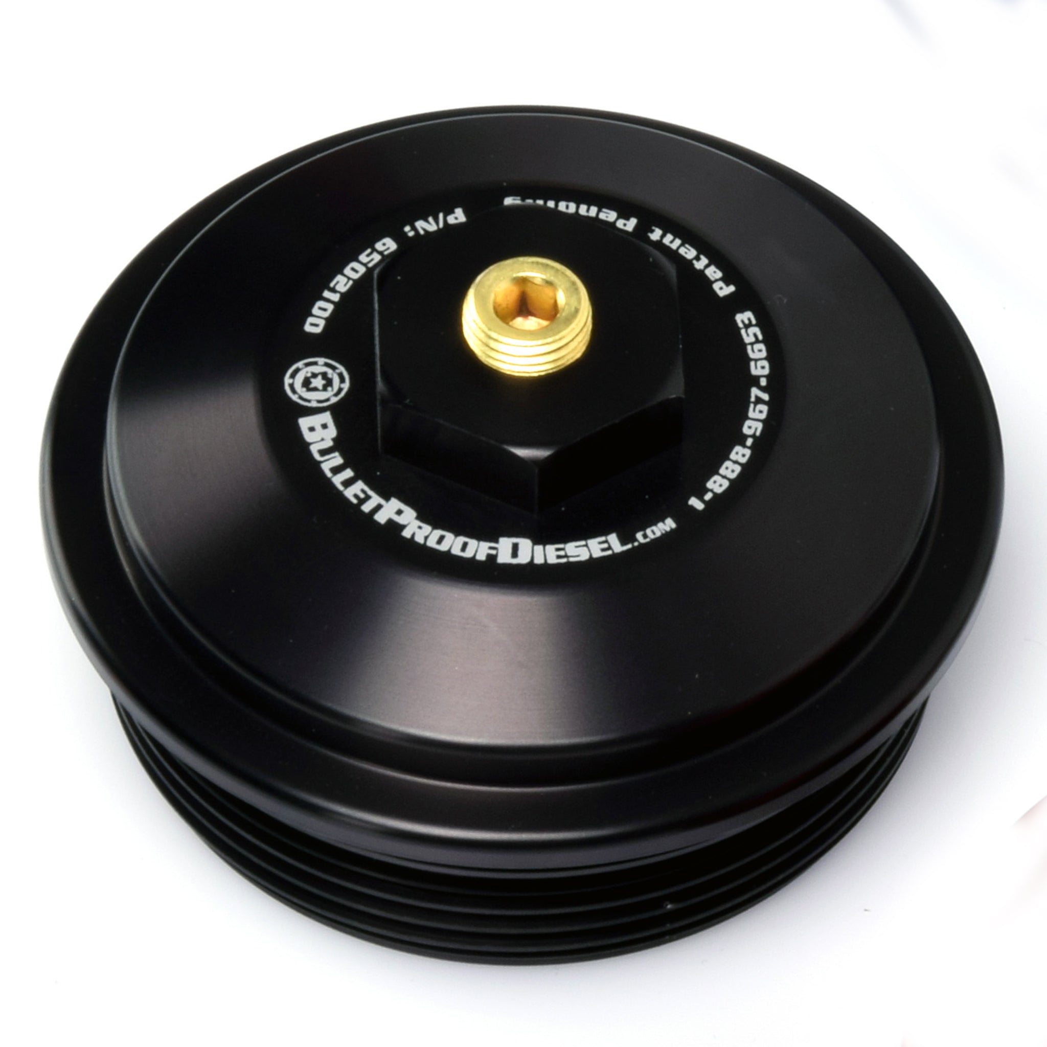 2003 2004 2005 2006 2007 Threaded MPT Port, Upgraded Black Fuel Filter Cap - Ford 6.0L - Power Stroke Diesel