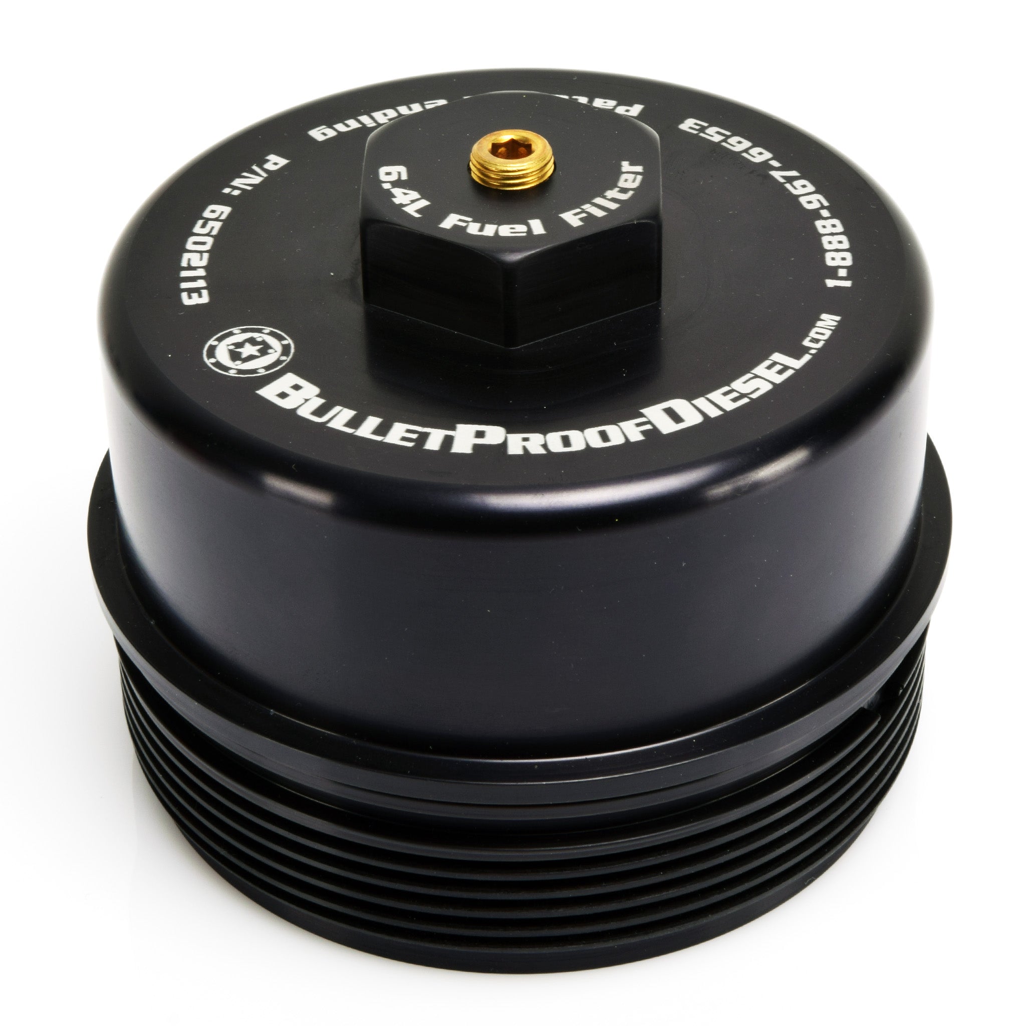 Fuel Filter Cap, Aluminum, Ford 6.4L Diesel