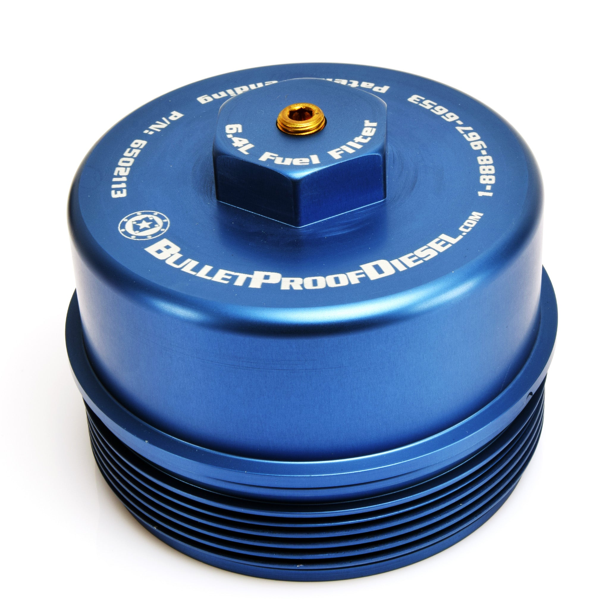 Fuel Filter Cap, Aluminum, Ford 6.4L Diesel
