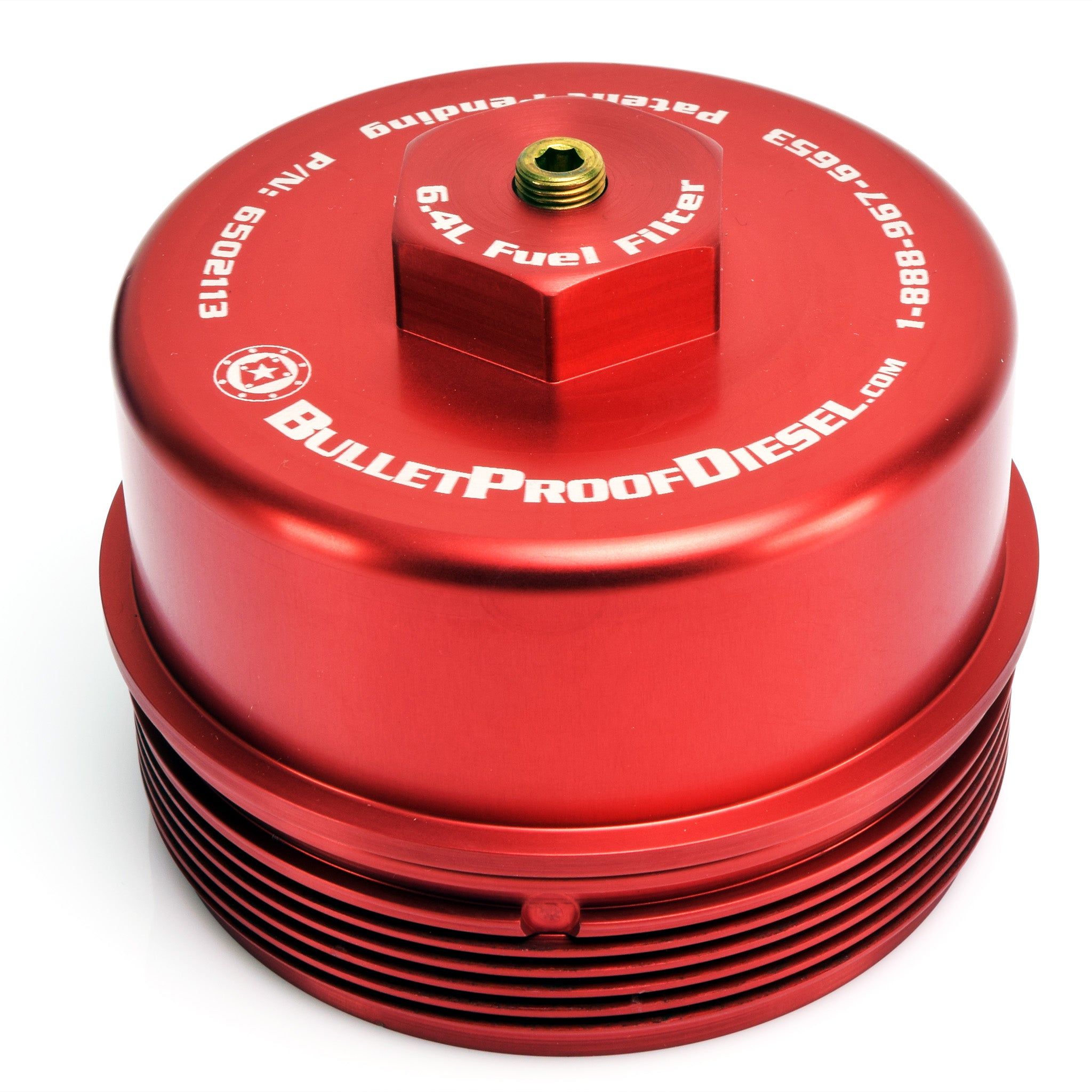 Fuel Filter Cap, Aluminum, Ford 6.4L Diesel