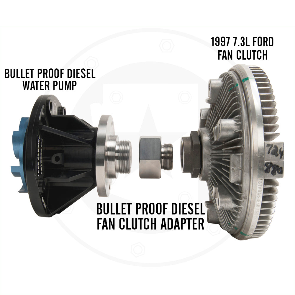 BulletProof 6.0L-to-7.3L Fan Clutch Adapter