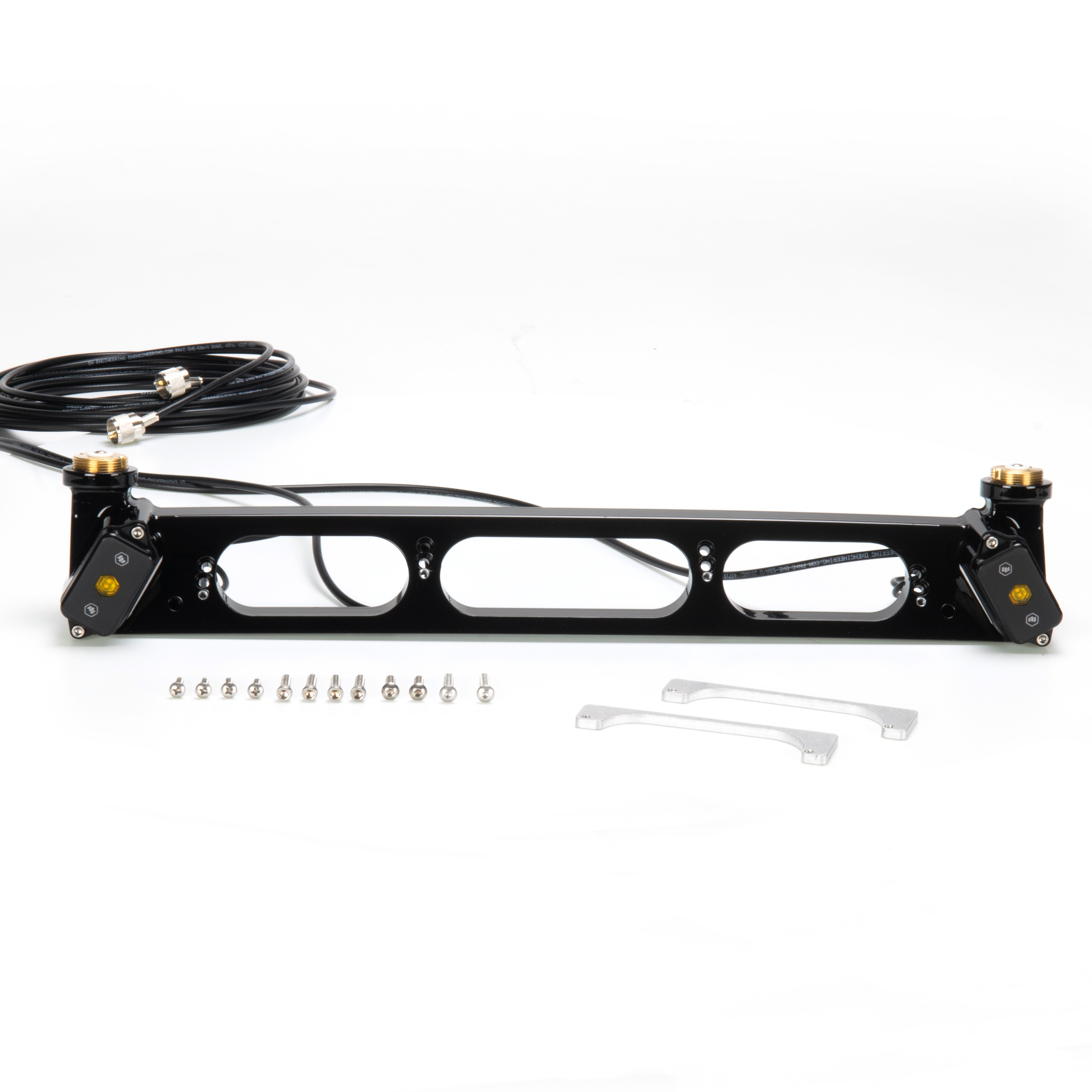 Third Brake Light Dual Antenna Mount - With Baja Designs LEDs - 2015 - 2025 Ford F150