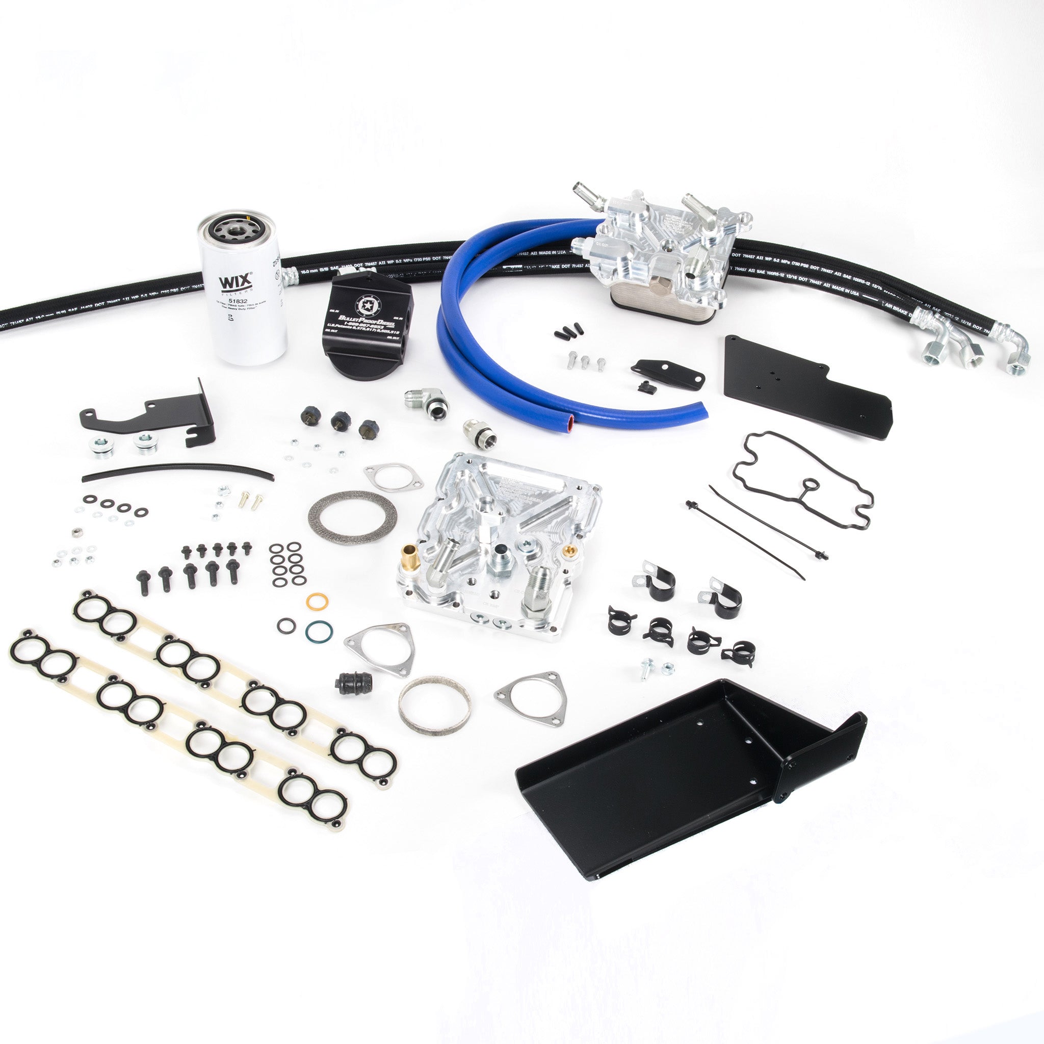 BulletProof Oil Cooler System, Relocation Kit, 2008-2010 F-Series 6.4L Diesel