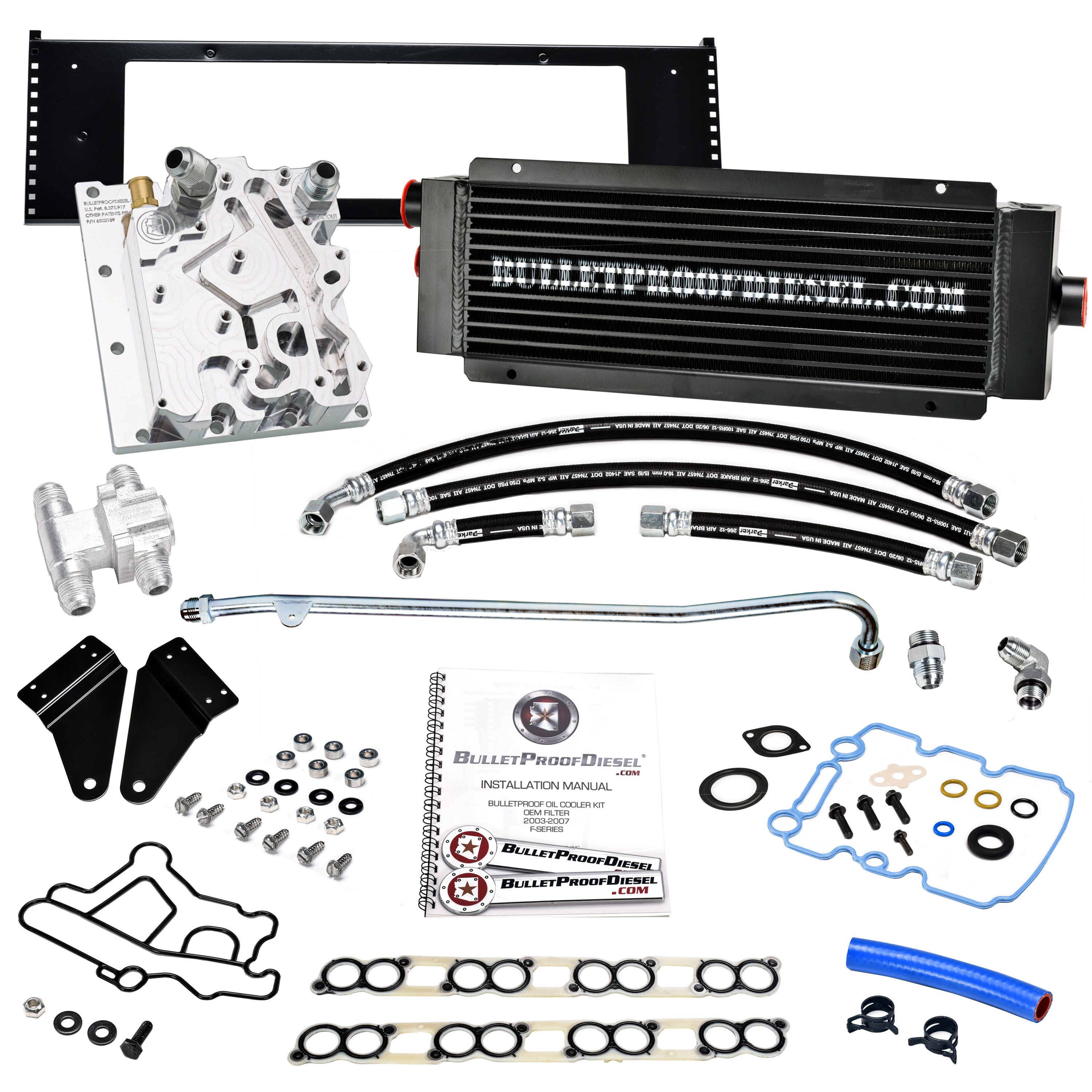 BulletProof Engine Oil System Upgrade - Factory Oil Filter - Heavy-Duty Air/Oil Cooling; Designed for All Climates, 2003-2007