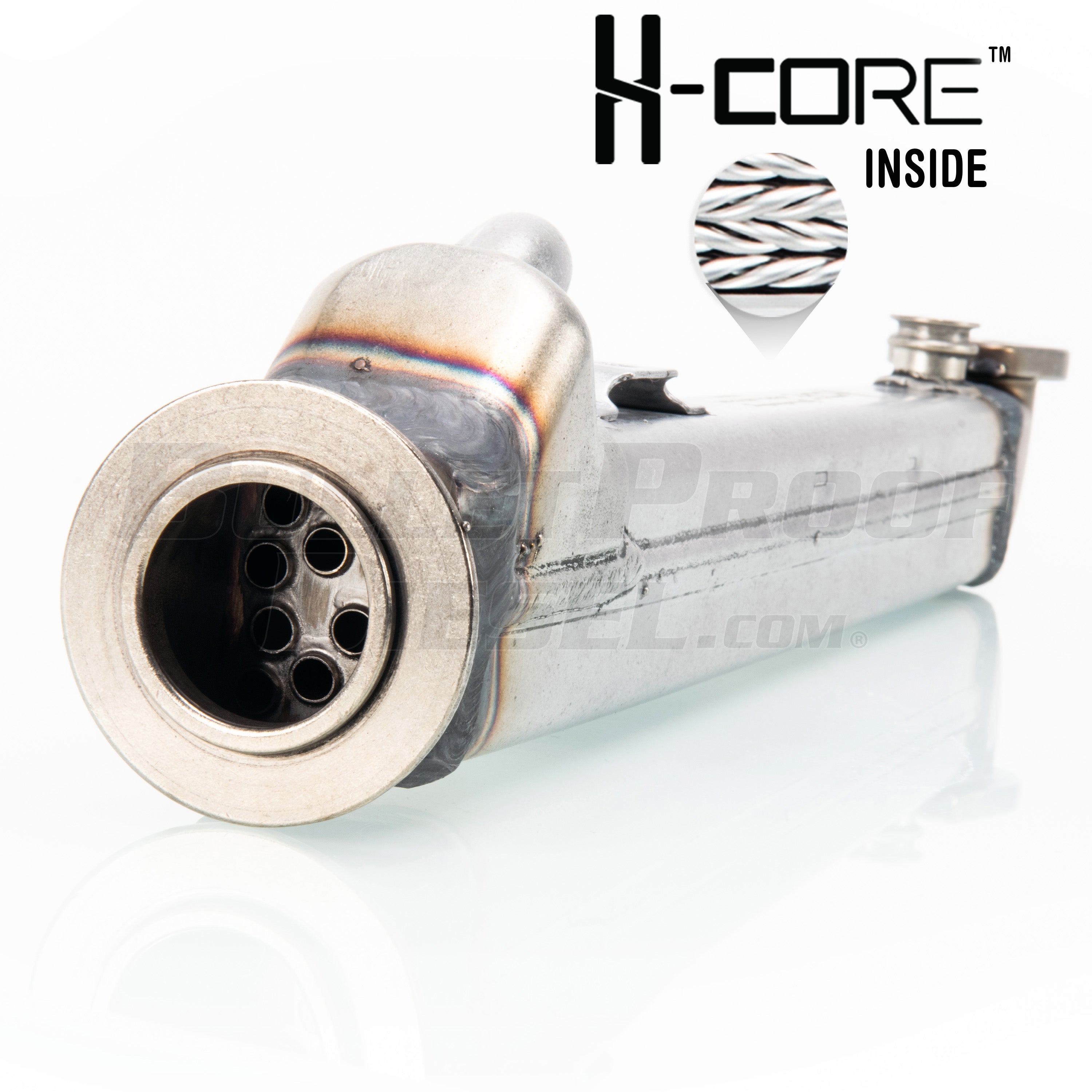 Semi BulletProof Package: Complete 6.0L EGR and Oil Cooler Package, Square Style EGR Cooler with H-Core Inside