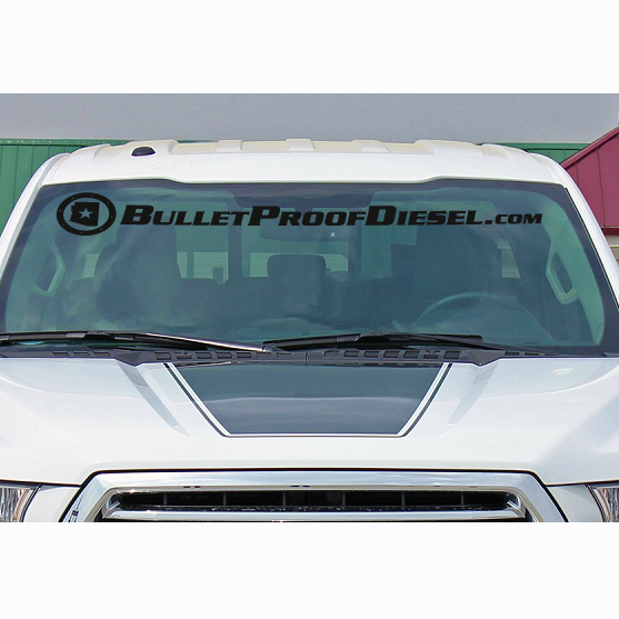 BulletProofDiesel Winshield Decal - Curved