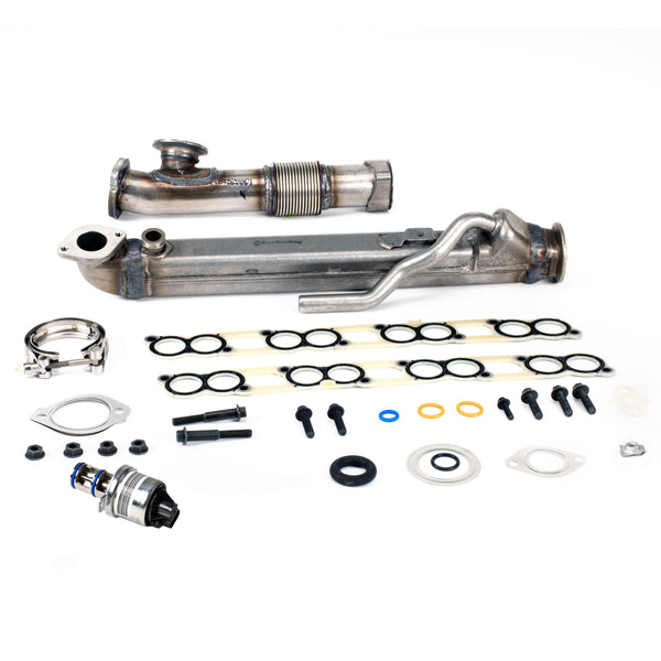 BulletProof EGR Undelete Kit, Ford 6.0L Diesel, H-Core Square EGR Cooler With EGR Valve