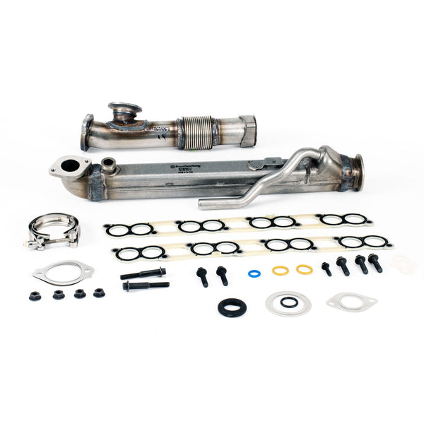 BulletProof EGR Undelete Kit, Ford 6.0L Diesel, H-Core Square EGR Cooler