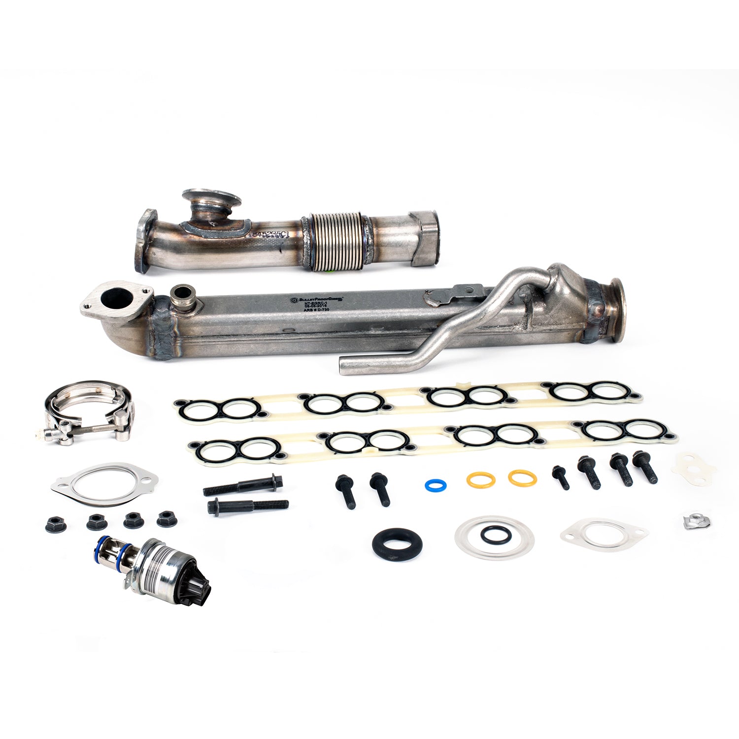 BulletProof EGR Undelete Kit, Ford 6.0L Diesel, Square EGR Cooler with EGR Valve