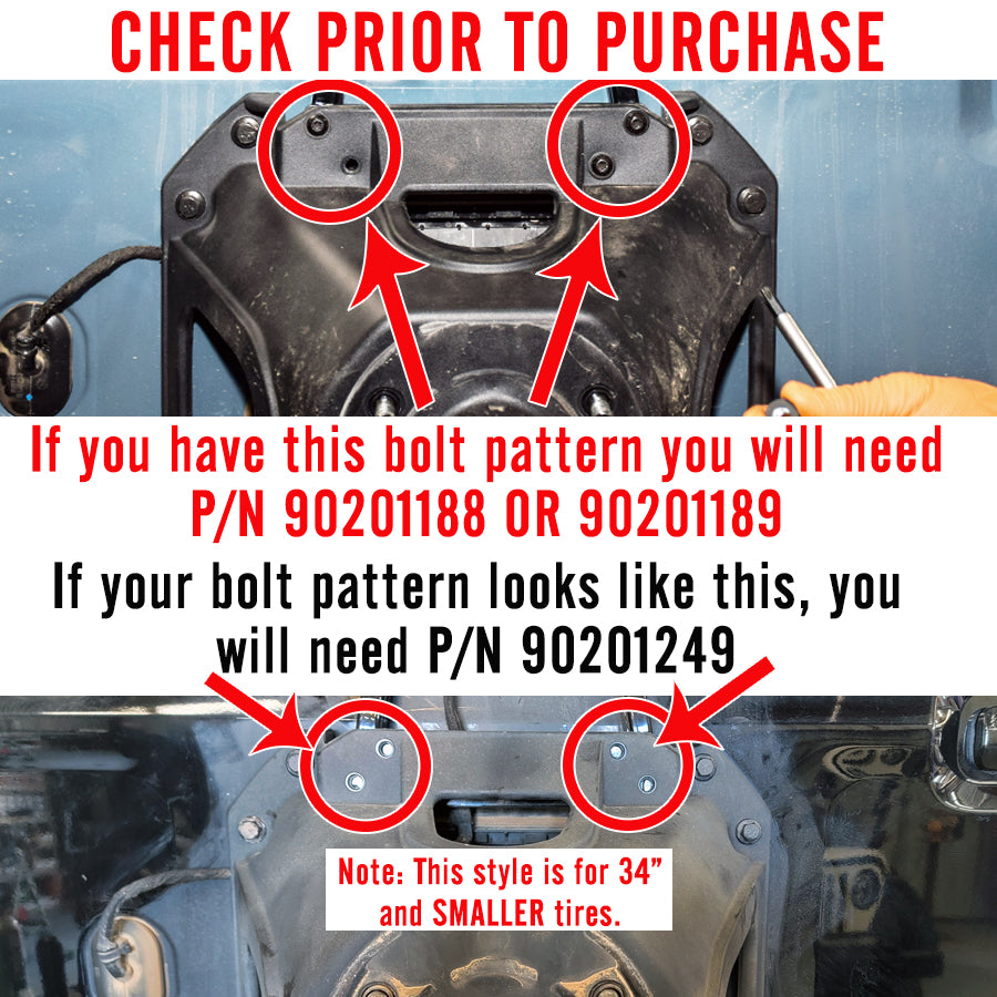 Know this prior to purchase Bronco Third Brake Light Antenna Mount Bolt Pattern Varience