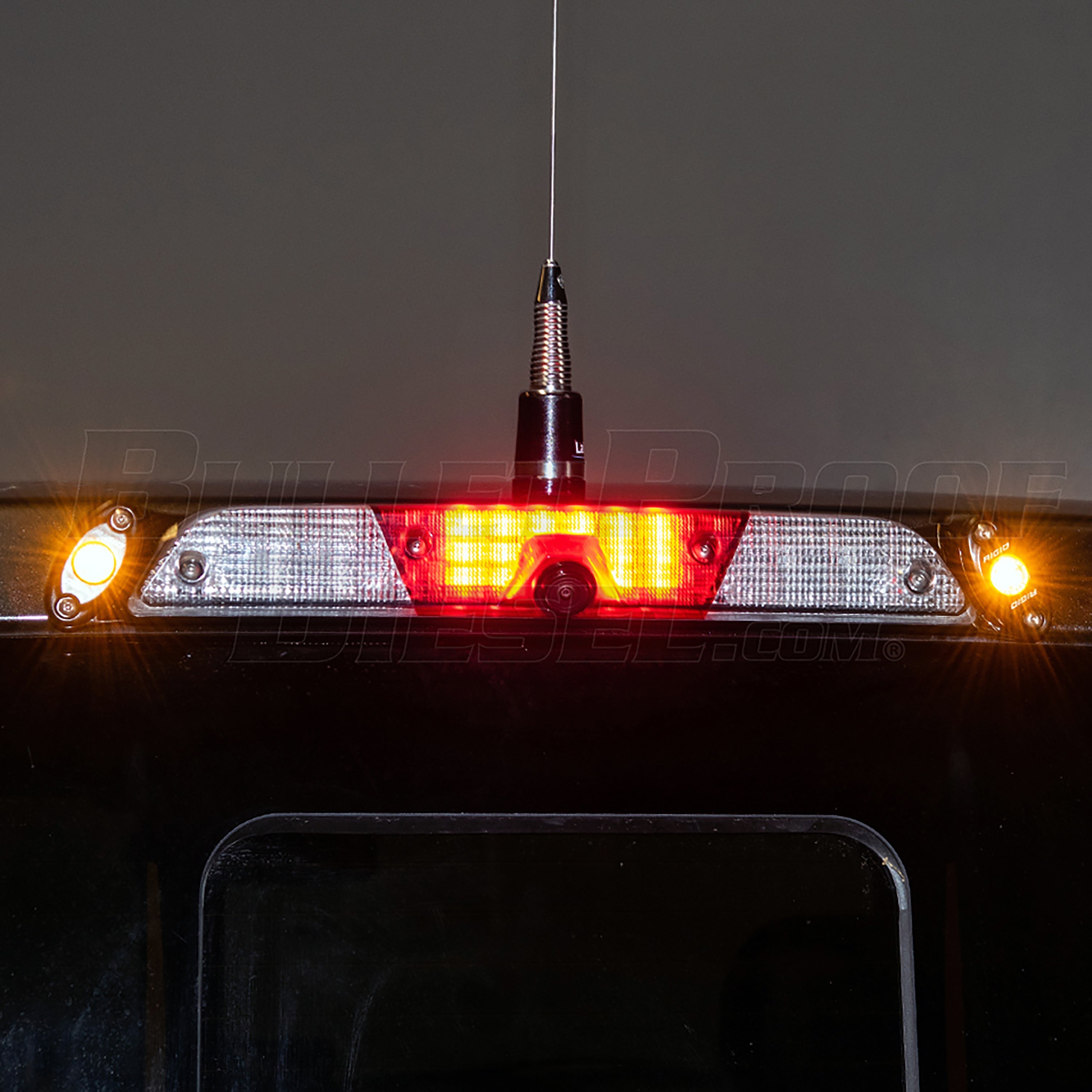 Third Brake Light Antenna Mount - With Rigid LEDs - 2022-2023 Ford Maverick