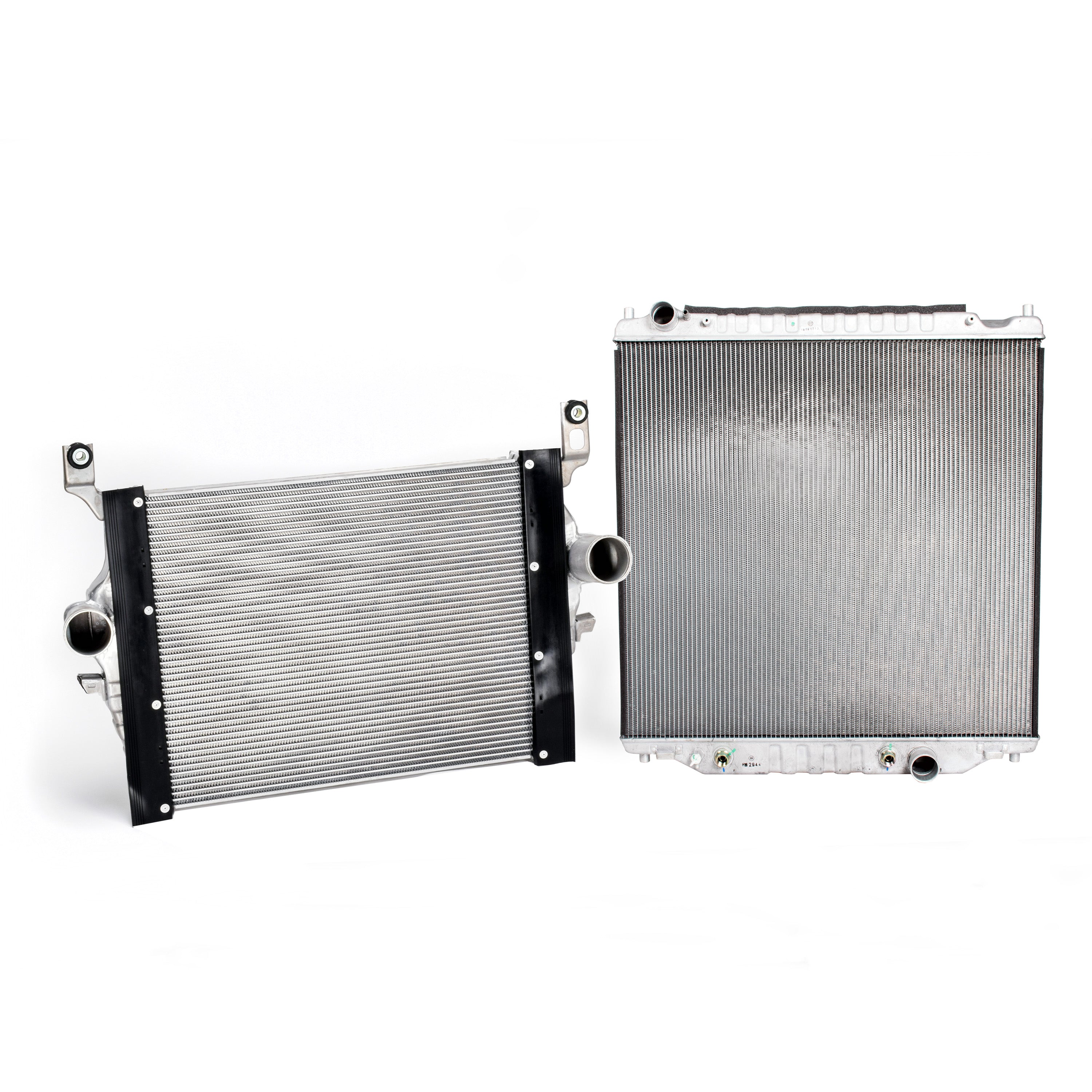 Upgraded aluminum radiator and intercooler fits the 2005, 2006 and 2007 Ford 6.0L Power Stroke Diesel