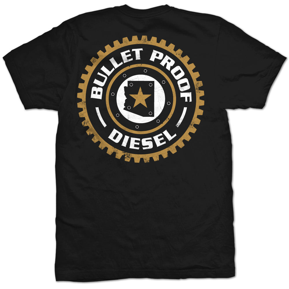 Bullet Proof Diesel T-Shirt - Badge, Black