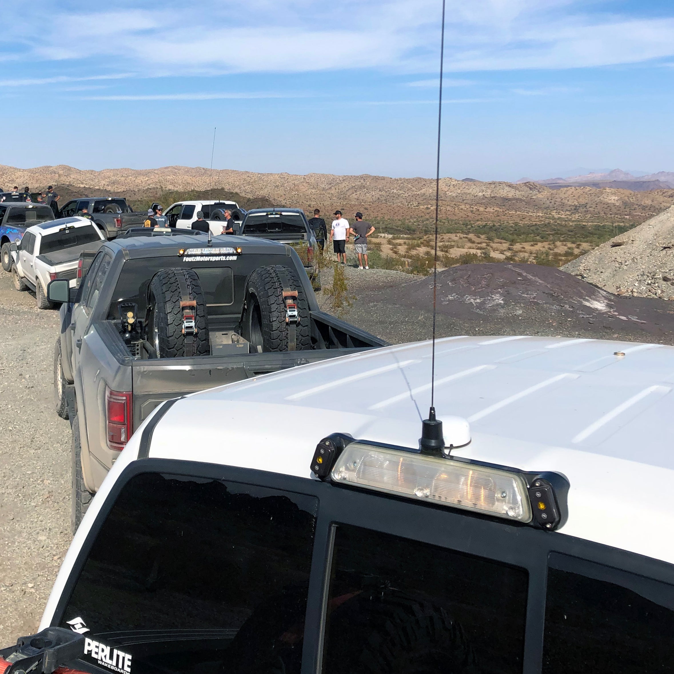 Third Brake Light Antenna Mount - With Baja Designs LEDs - 2019 - 2024  Ford Ranger